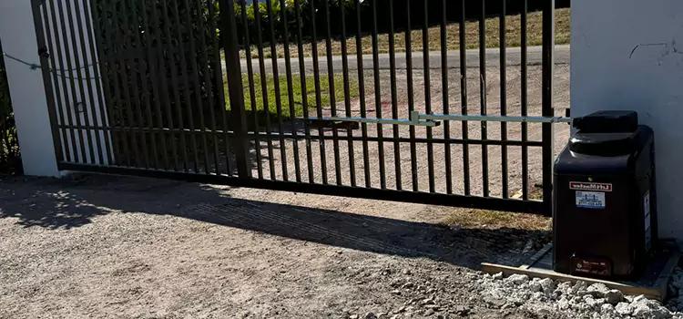 Solar Swing Gate Opener Walnut