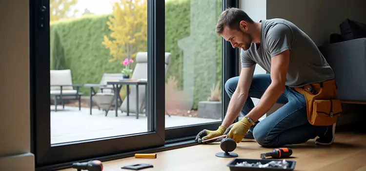 Patio Sliding Glass Door Replacement Walnut