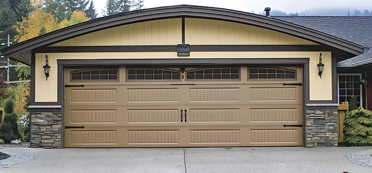 Residential Vinyl Roll Up Doors Walnut