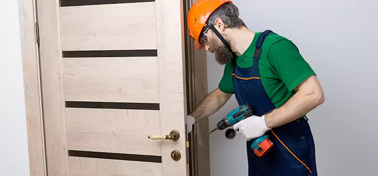 Replace Internal Door Handle with Lock Walnut
